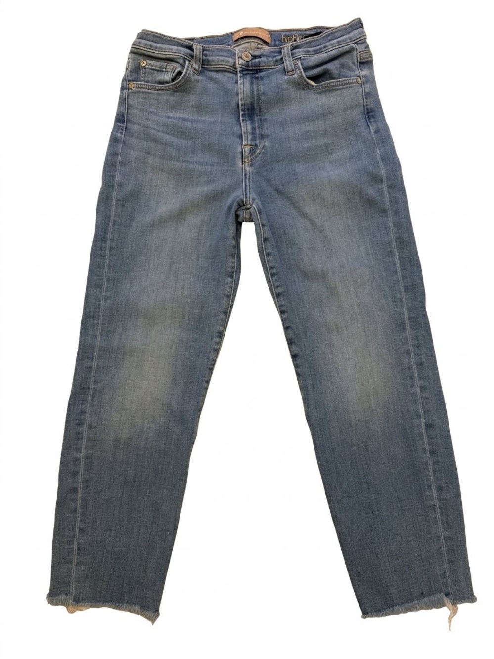 7 For All Mankind Luxe Vintage Highwaist Straight Blue Jeans